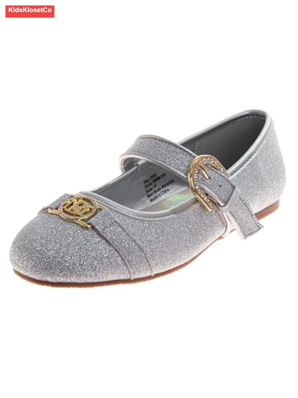 Girls Mary Jane Flats Faux Leather Slip-On Dress Shoes